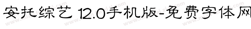 安托综艺 12.0手机版字体转换